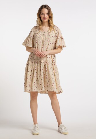 DreiMaster Vintage Dress 'Eyota' in Beige