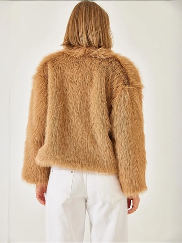 Veste mi-saison 'Kunstpelzmäntel' Bianco Lucci en marron