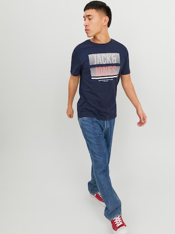 JACK & JONES T-Shirt 'Brix' in Blau