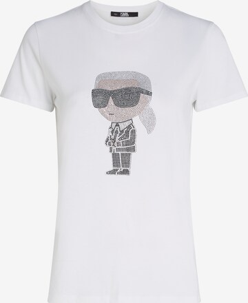 T-shirt Karl Lagerfeld en blanc : devant