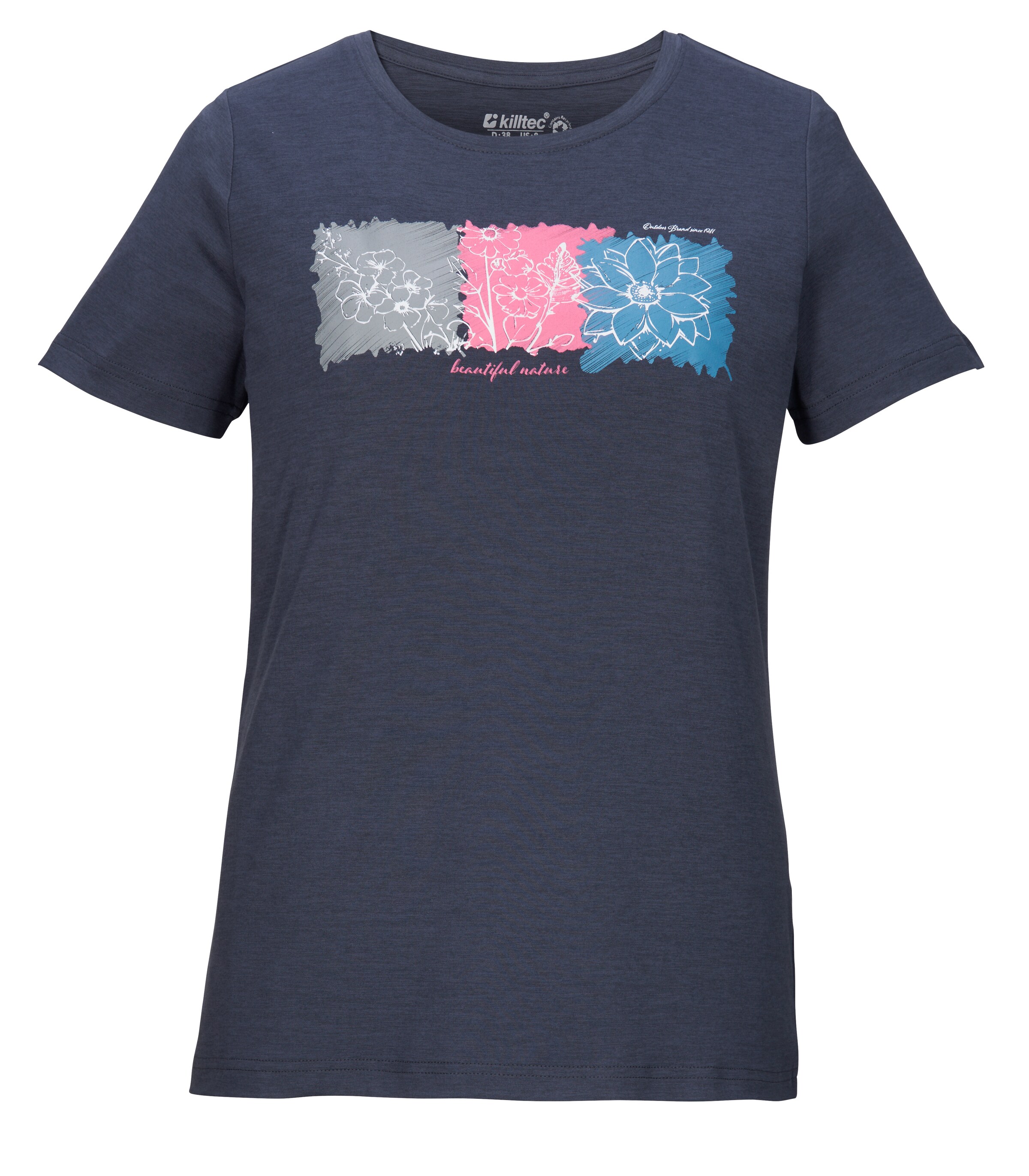 KILLTEC Performance Shirt in Blue: front