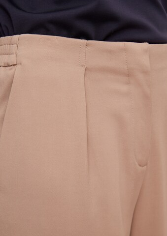 COMMA Loose fit Pleat-Front Pants in Beige