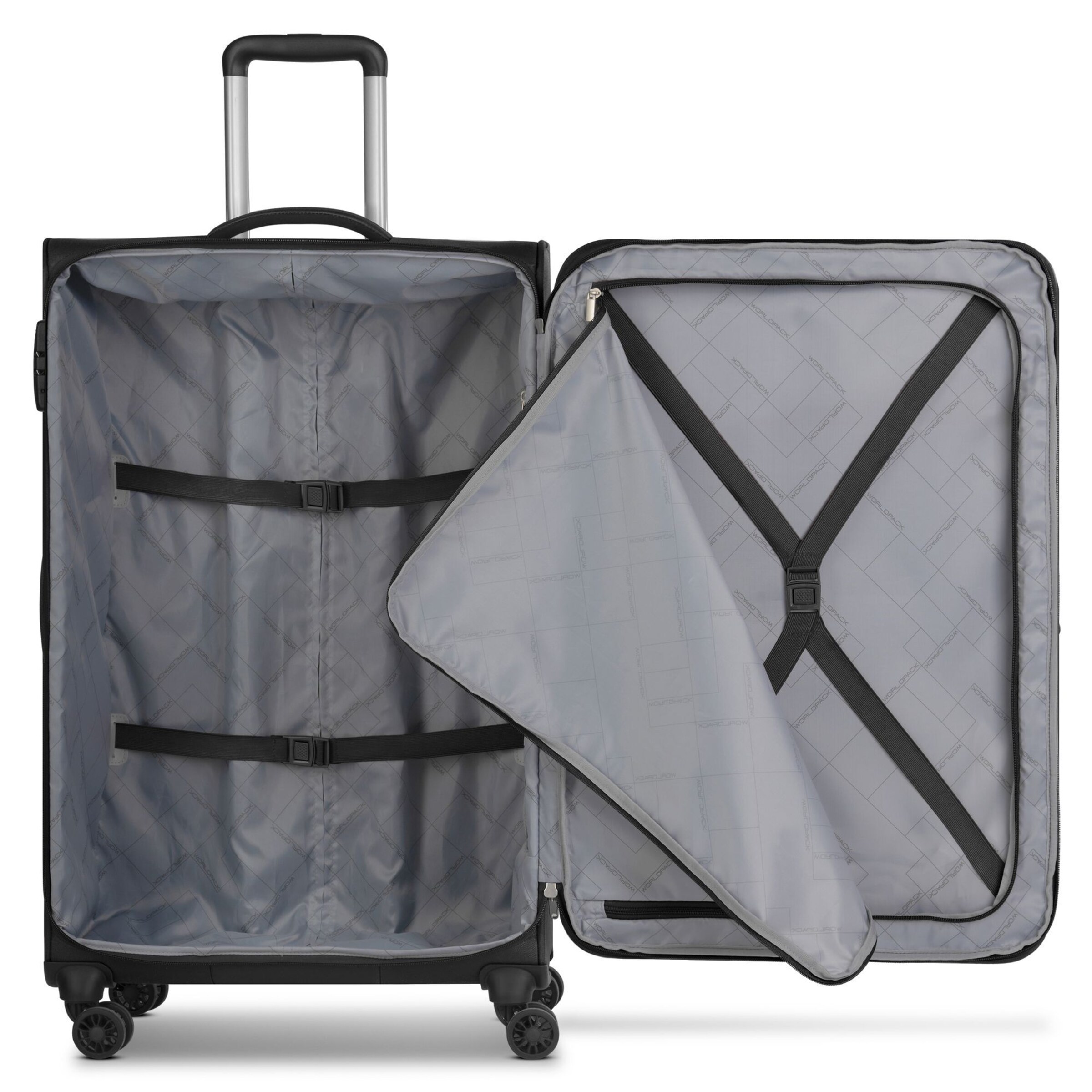 Ensemble de bagages 'Chicago' Worldpack en noir