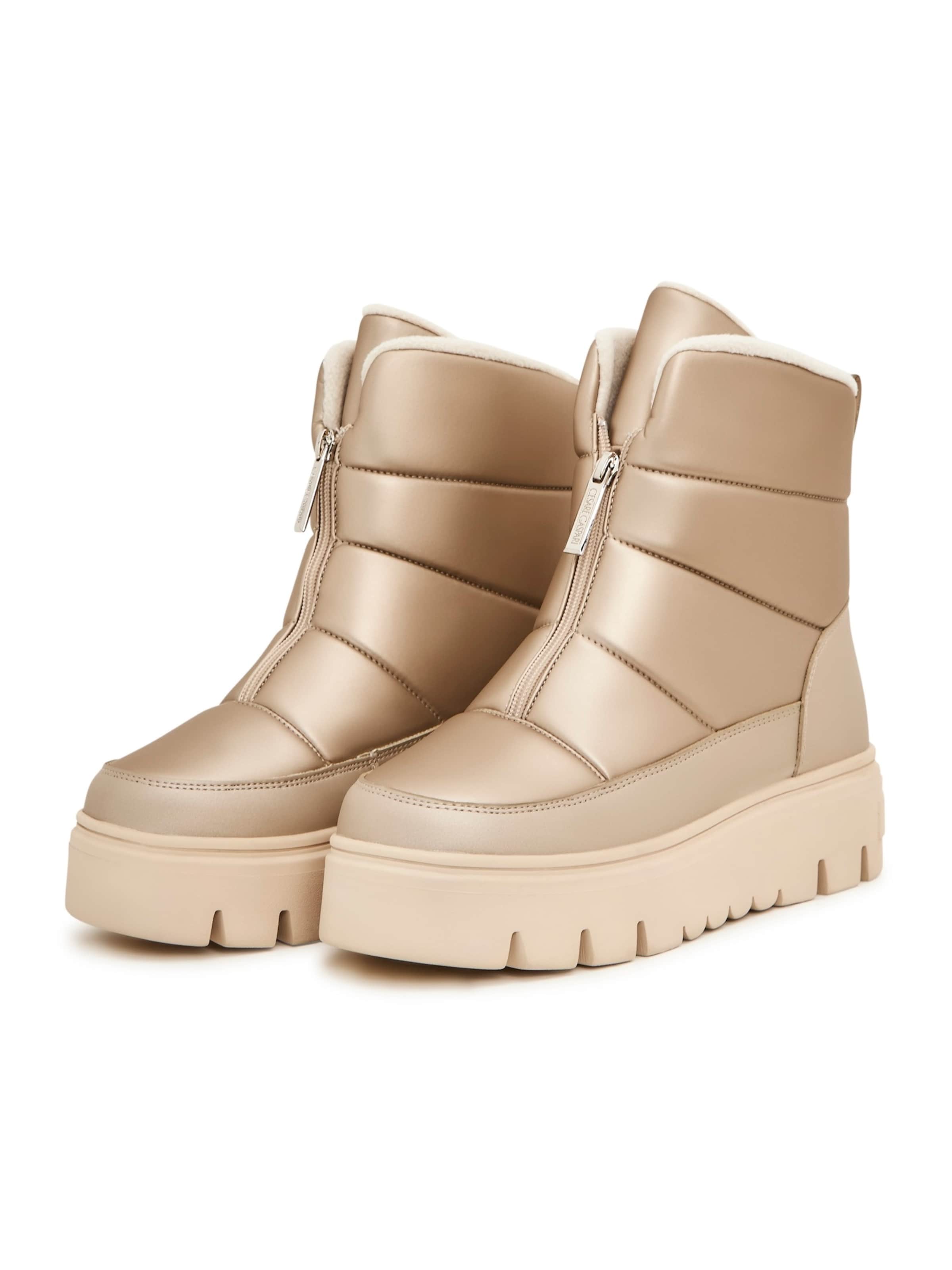 CESARE GASPARI Snow boots in Gold