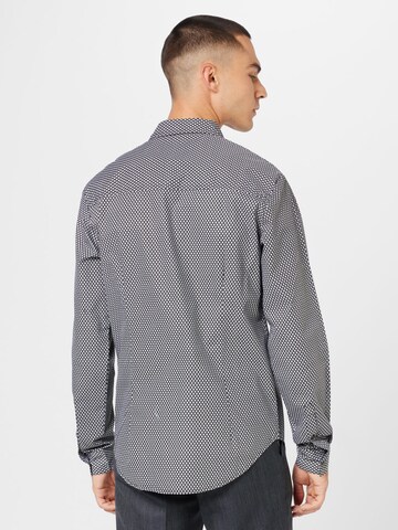 ABOUT YOU Regular fit Button Up Shirt 'Fritz' in Black