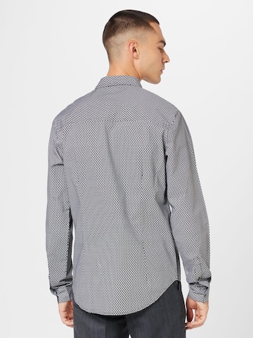 ABOUT YOU Regular fit Button Up Shirt 'Fritz' in Black