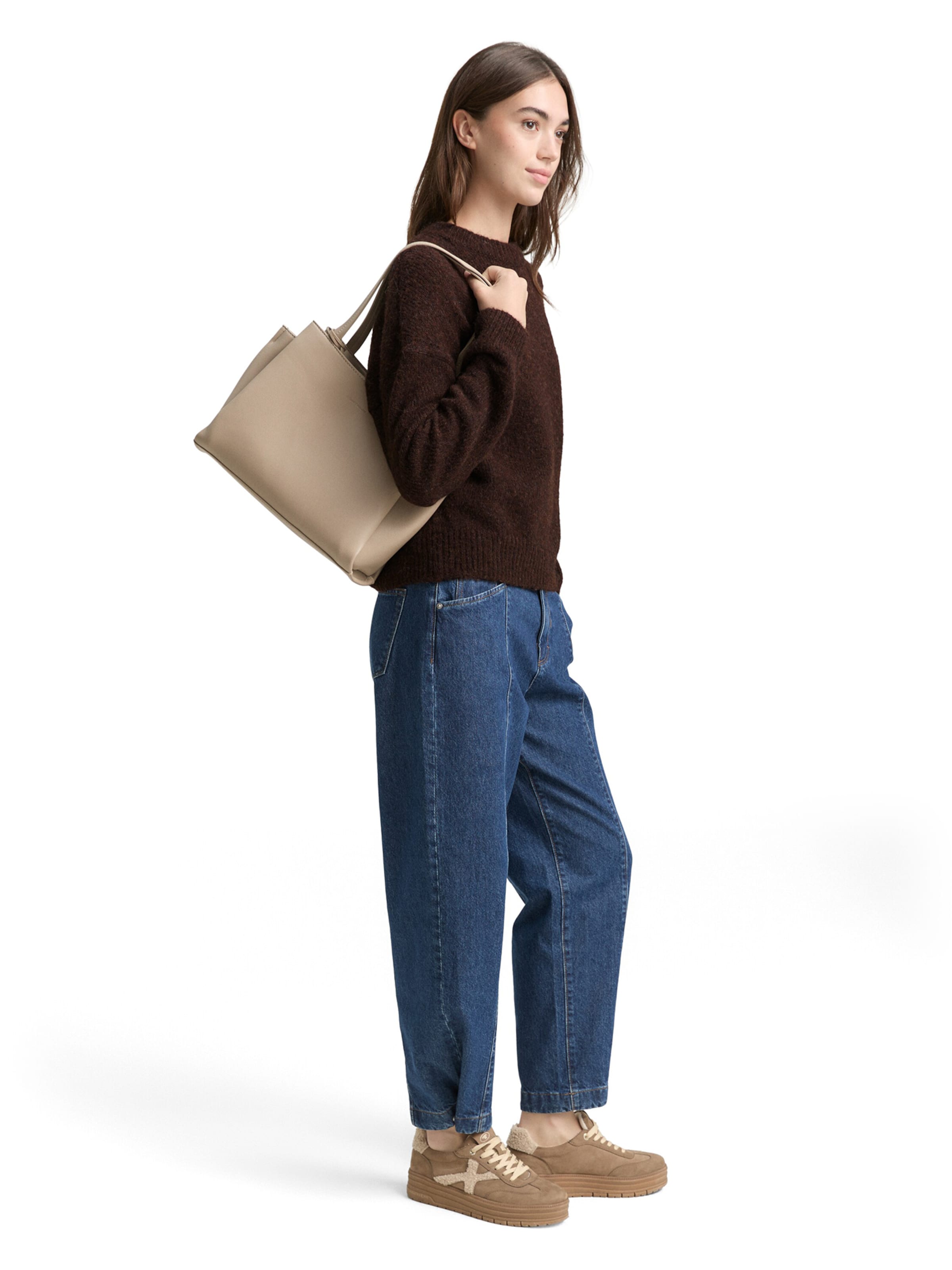 TOM TAILOR DENIM Свитер в Коричневый