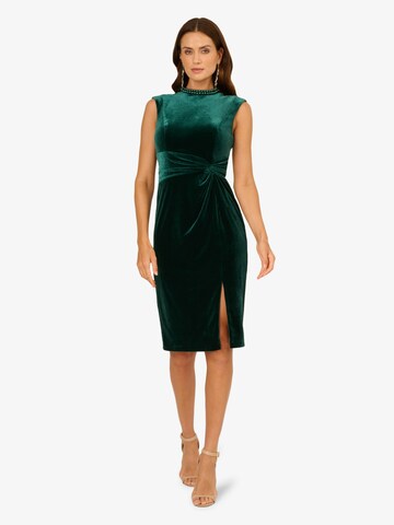 Adrianna Papell Cocktail dress 'Mock Neck Midi Dress' in Green: front