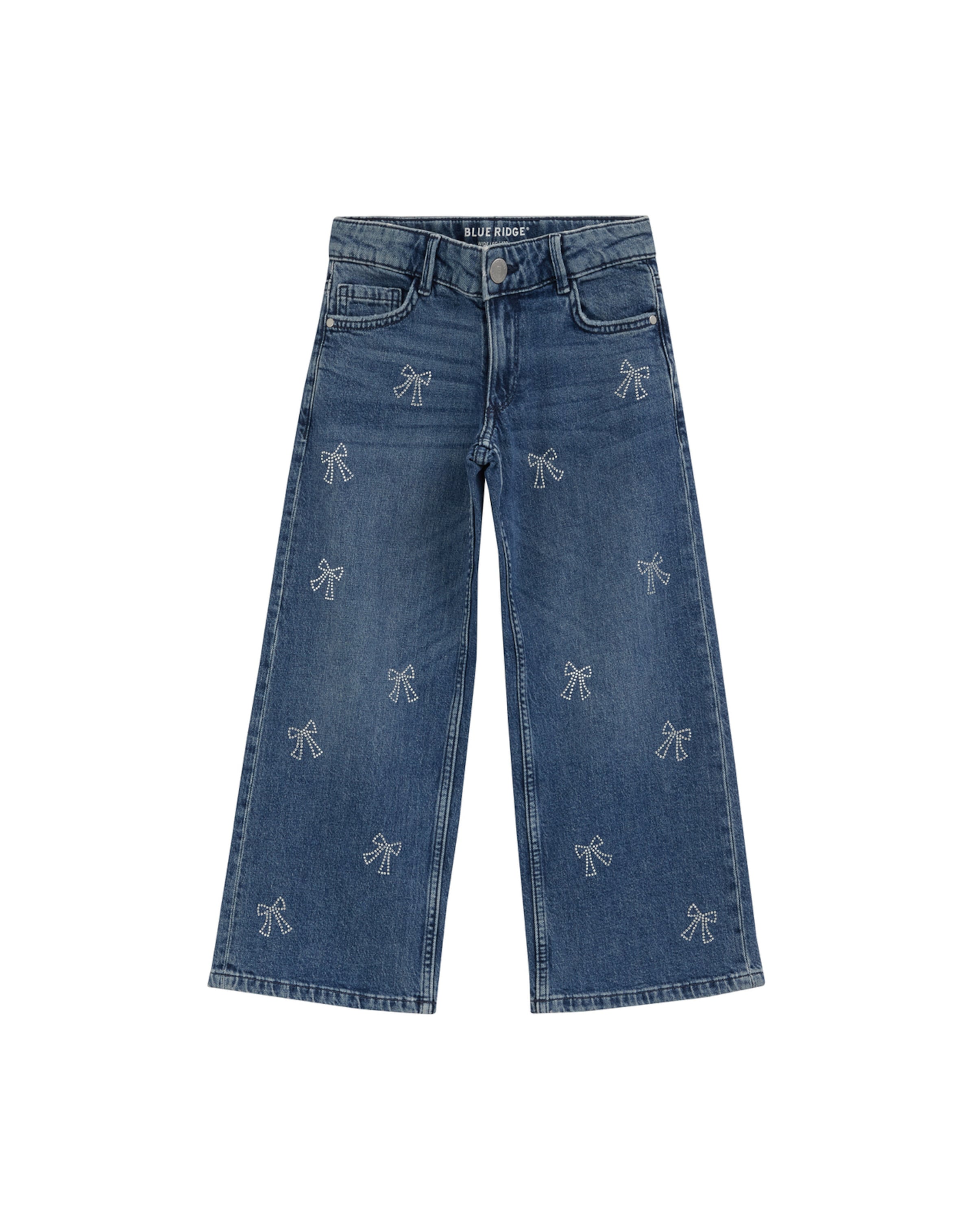 WE Fashion Wide leg Jeans in Blauw: voorkant