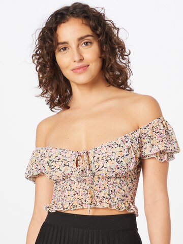 Love Triangle Shirts 'LIBERTY MILK MAID SHIRRED' i sort: forside