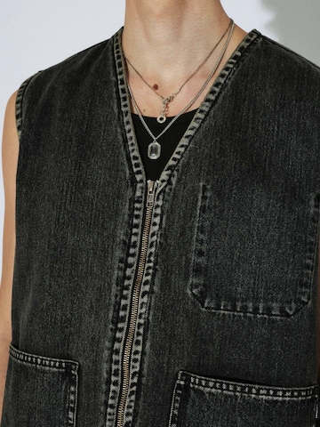 Dr. Denim Vest 'Enver Worker' in Black
