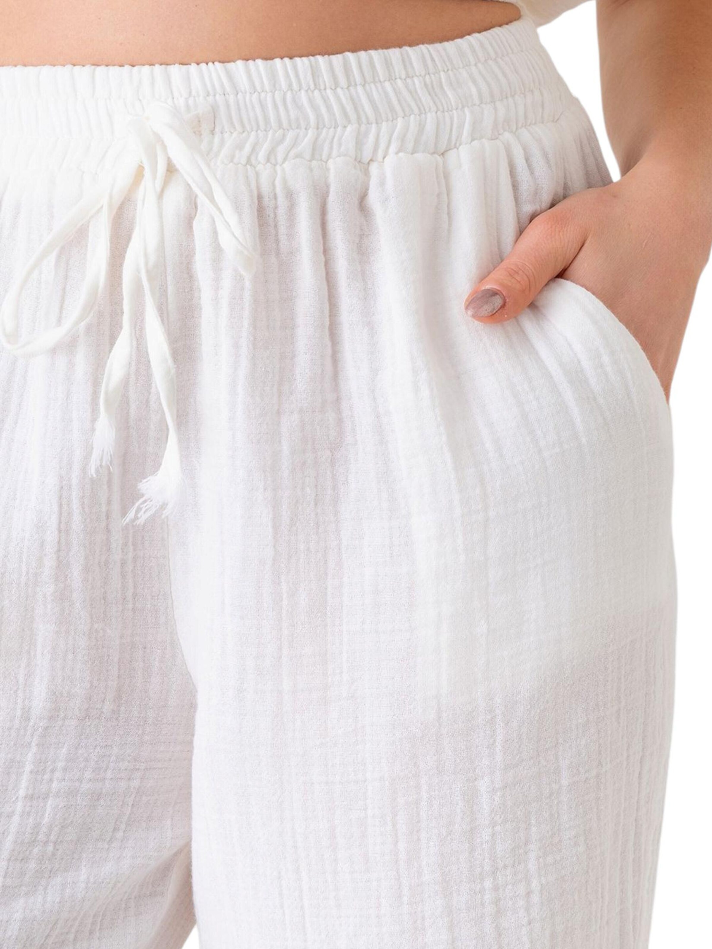 Wide leg Pantaloni 'Eluna' di WENOR in bianco
