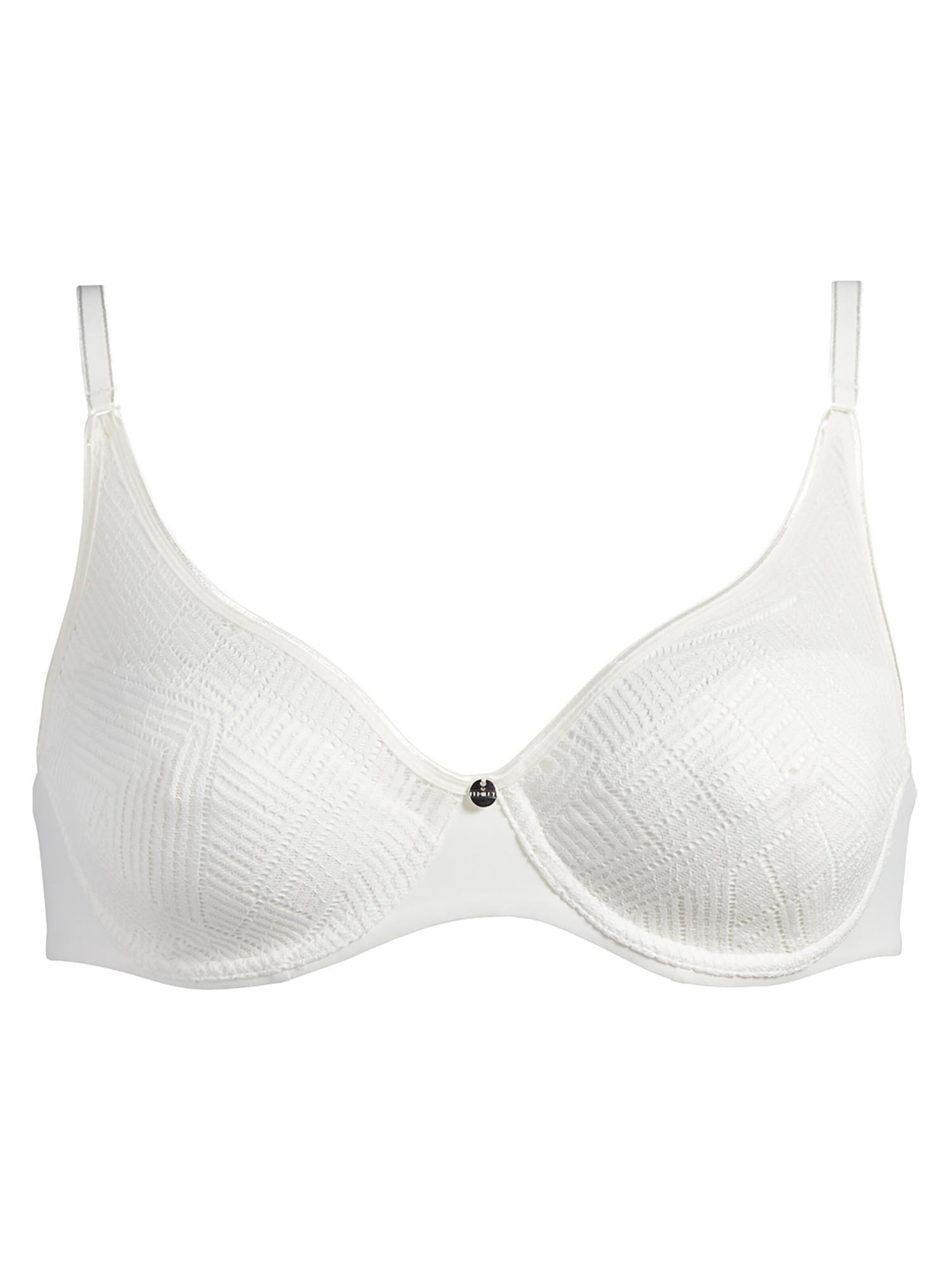 Chantelle T-shirt BH 'Easy Feel Emma' in Wit: voorkant