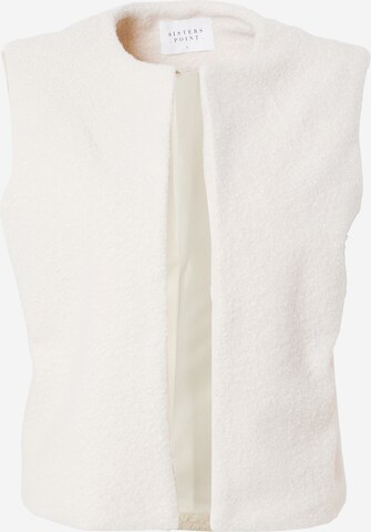 SISTERS POINT Vest 'N.GUCA-VE' in White: front