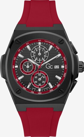 Montre à affichage analogique 'Coussin Shape Racing' Gc en rouge : devant