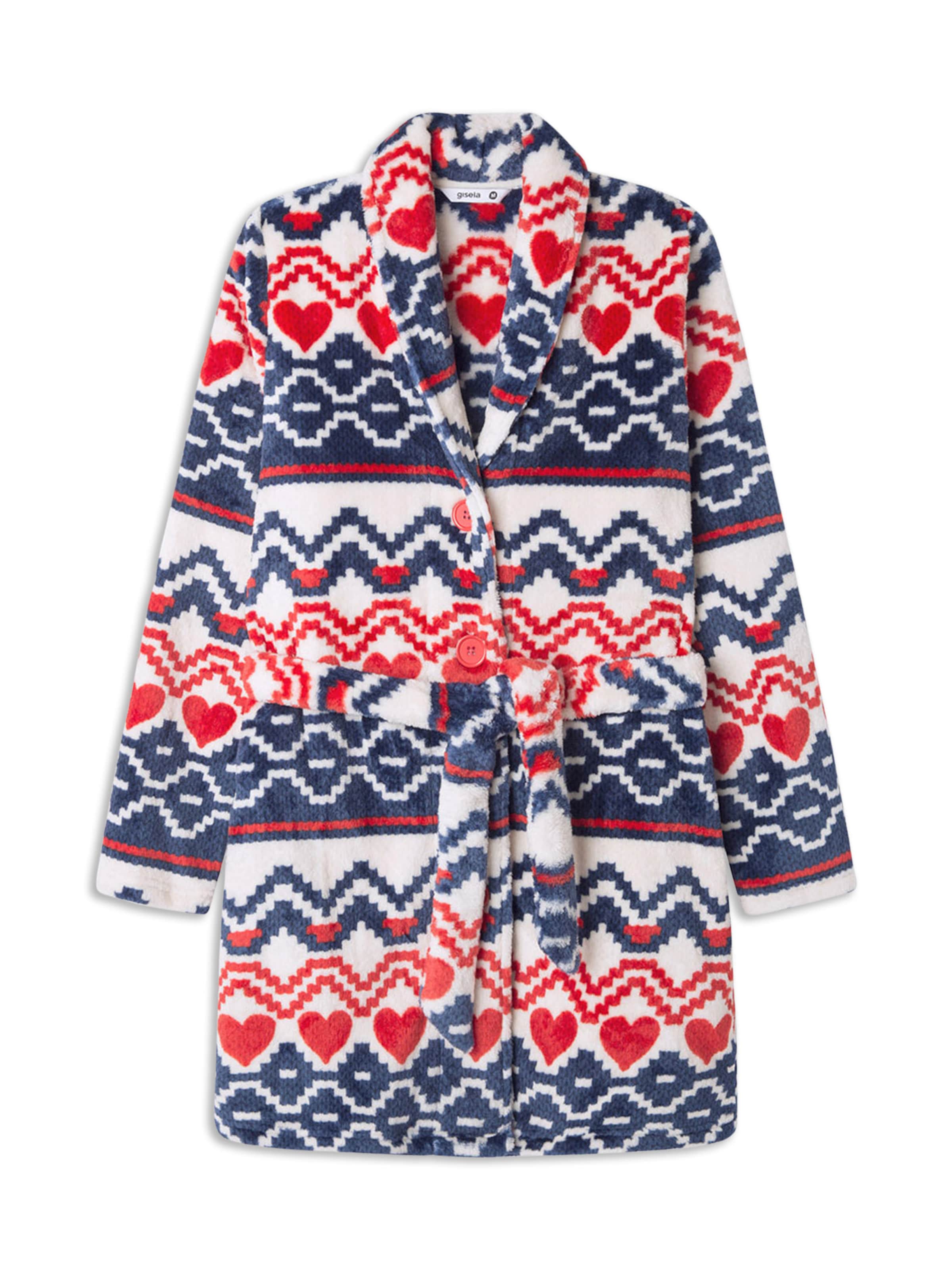 Vestaglia di Gisela in blu: frontale