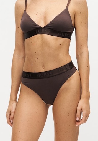 GUESS - Tanga 'MARIKA' en marrón: frente
