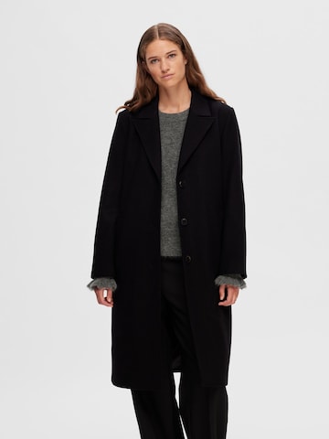 SELECTED FEMME Ανοιξιάτικο και φθινοπωρινό παλτό 'ALMA' σε μαύρο