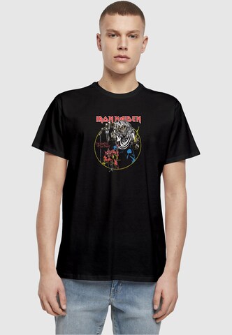 Merchcode T-Shirt 'Iron Maiden' in Schwarz: predná strana