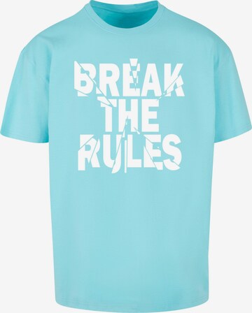 Maglietta 'Break The Rules 2' di Merchcode in blu: frontale