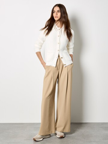 Apricot Knit Cardigan ' ' in White