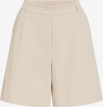 VILA Pleat-front trousers 'VIVarone' in Beige: front