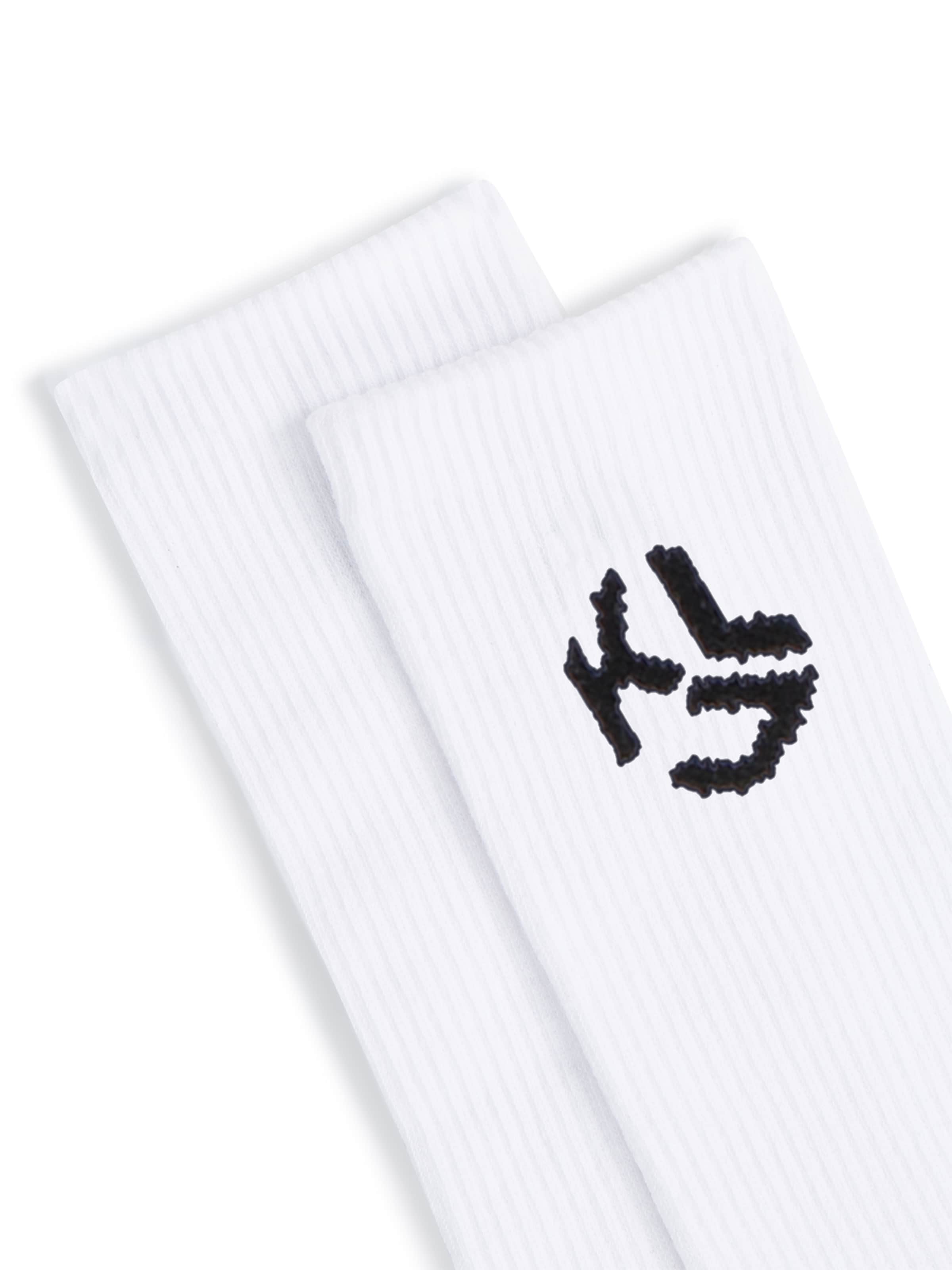 KARL LAGERFELD JEANS Κάλτσες ' Mittellange Socken mit Monogramm – 2er-Set ' σε λευκό