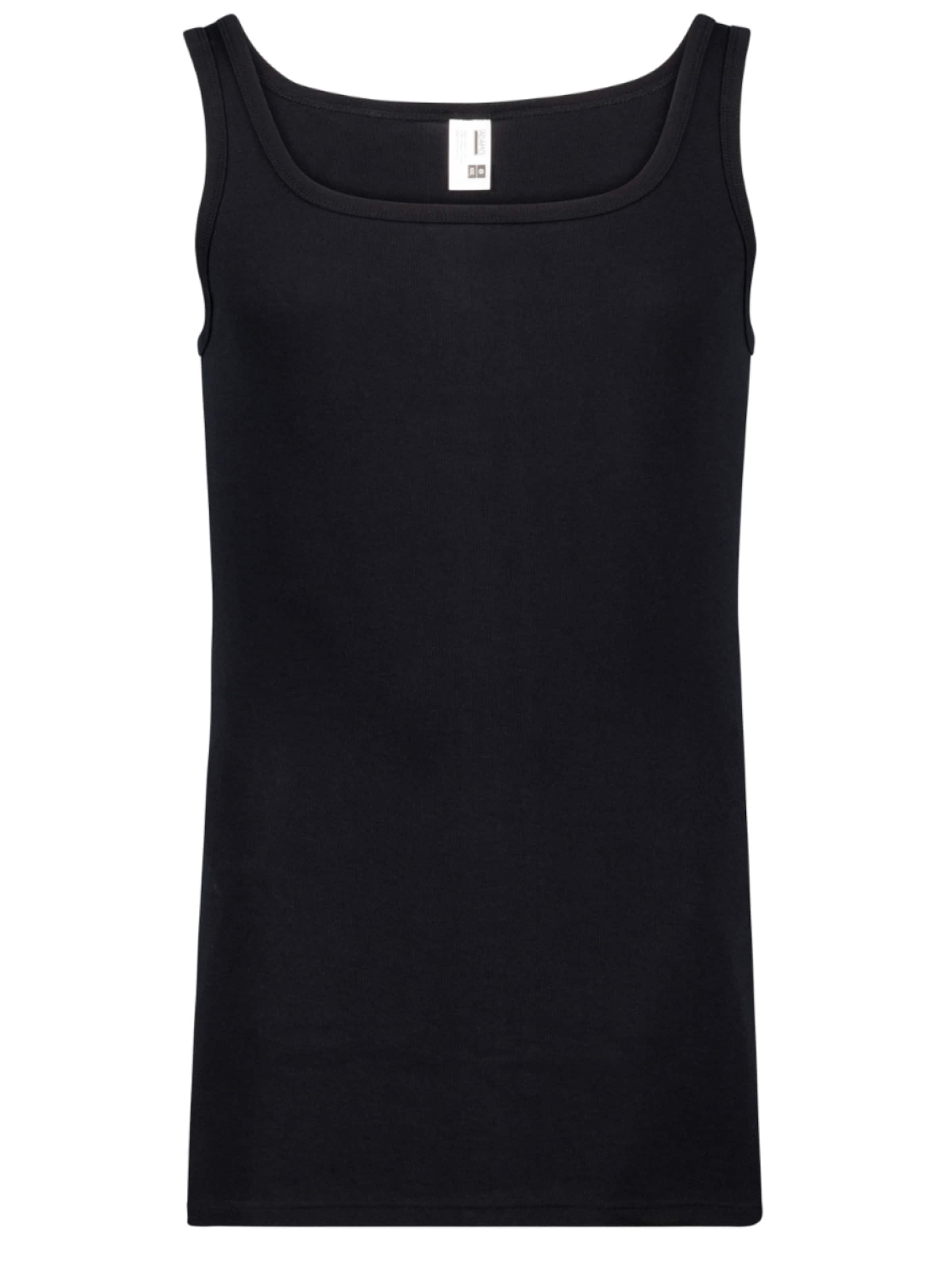 Adamo Undershirt 'Unterhemd Schwarz' in Black: front