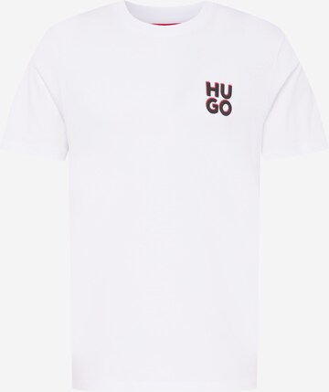 T-Shirt 'Dimento' HUGO en blanc : devant