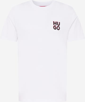 HUGO Red T-shirt 'Dimento' i vit: framsida