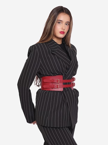 Haute Cuir Bælte 'Maia Corset' i rød