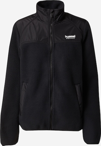 Hummel Fleece Jacket 'MALIKAT' in Black: front