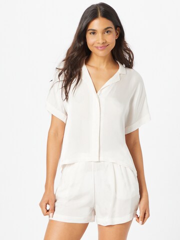 ETAM - Camisa de pijama 'PALMA' em branco