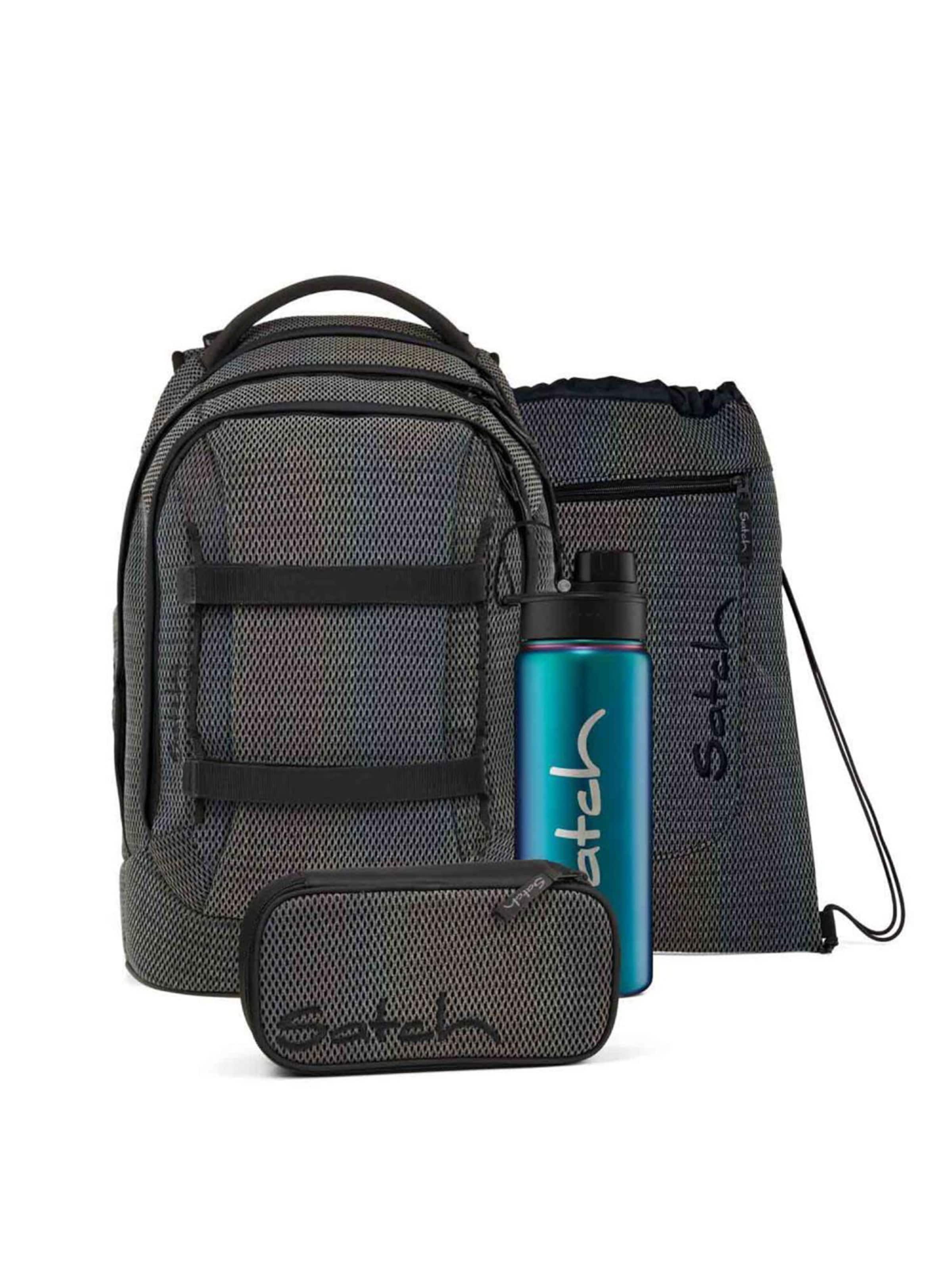 Satch Backpack 'Hidden Rainbow Special Edition' in Grey: front