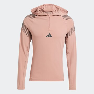 ADIDAS PERFORMANCE Athletic Sweatshirt in Red: front