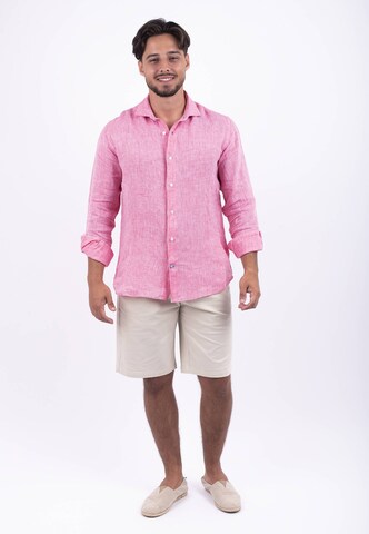 Panareha Regular fit Button Up Shirt 'CANNES' in Pink