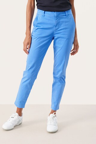 Coupe slim Pantalon 'Soffys' Part Two en bleu : devant