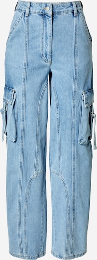 Pantaloni eleganți Misspap pe albastru denim, Vizualizare produs