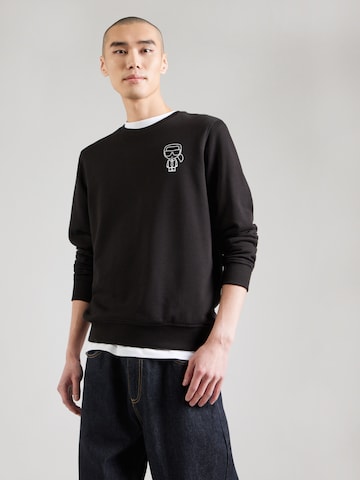 Karl Lagerfeld Sweatshirt in Schwarz: Vorderseite