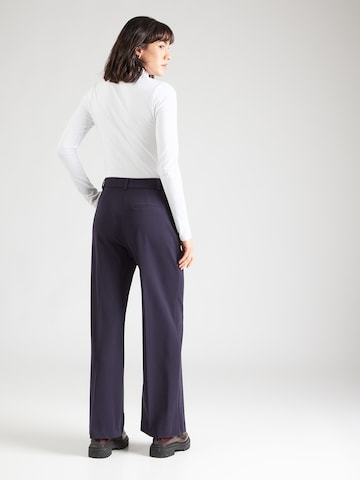 COMMA Bő szár Ráncos nadrág - kék