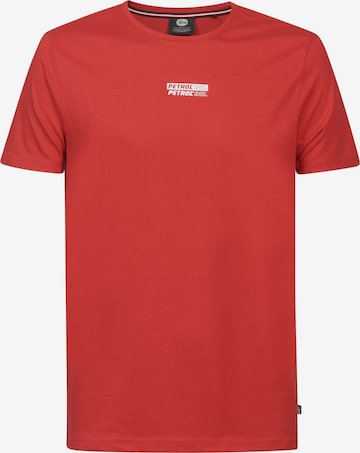 T-Shirt Petrol Industries en rouge : devant