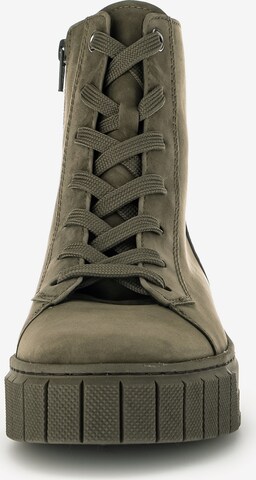 GABOR Lace-Up Ankle Boots in Green