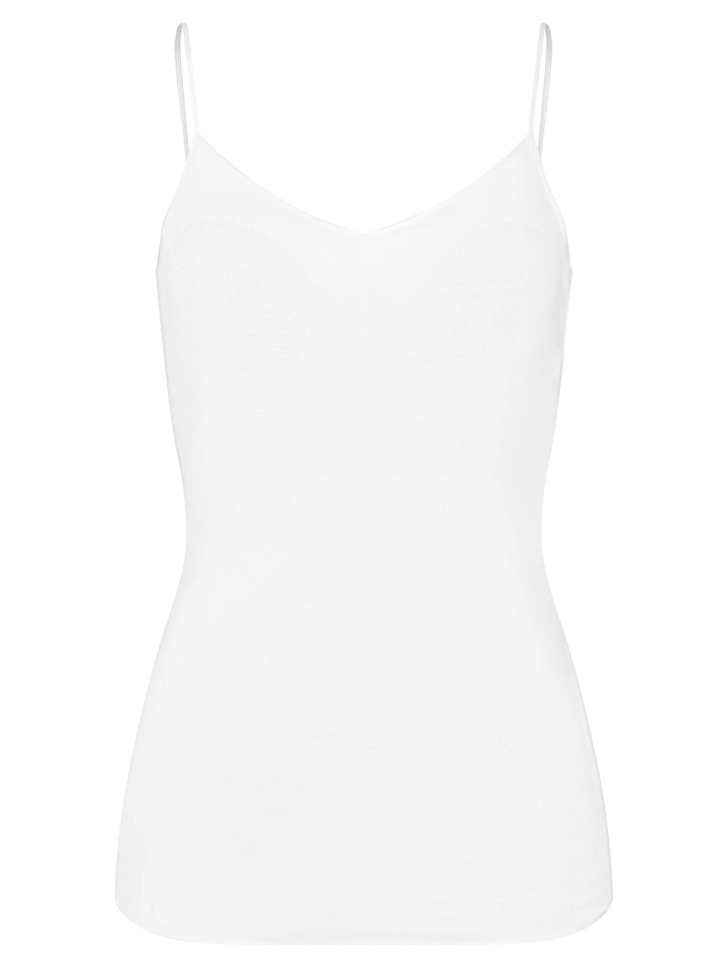 Hanro Unterhemd 'Cotton Seamless'‌‌‌‌‌ in Weiß: Vorderseite