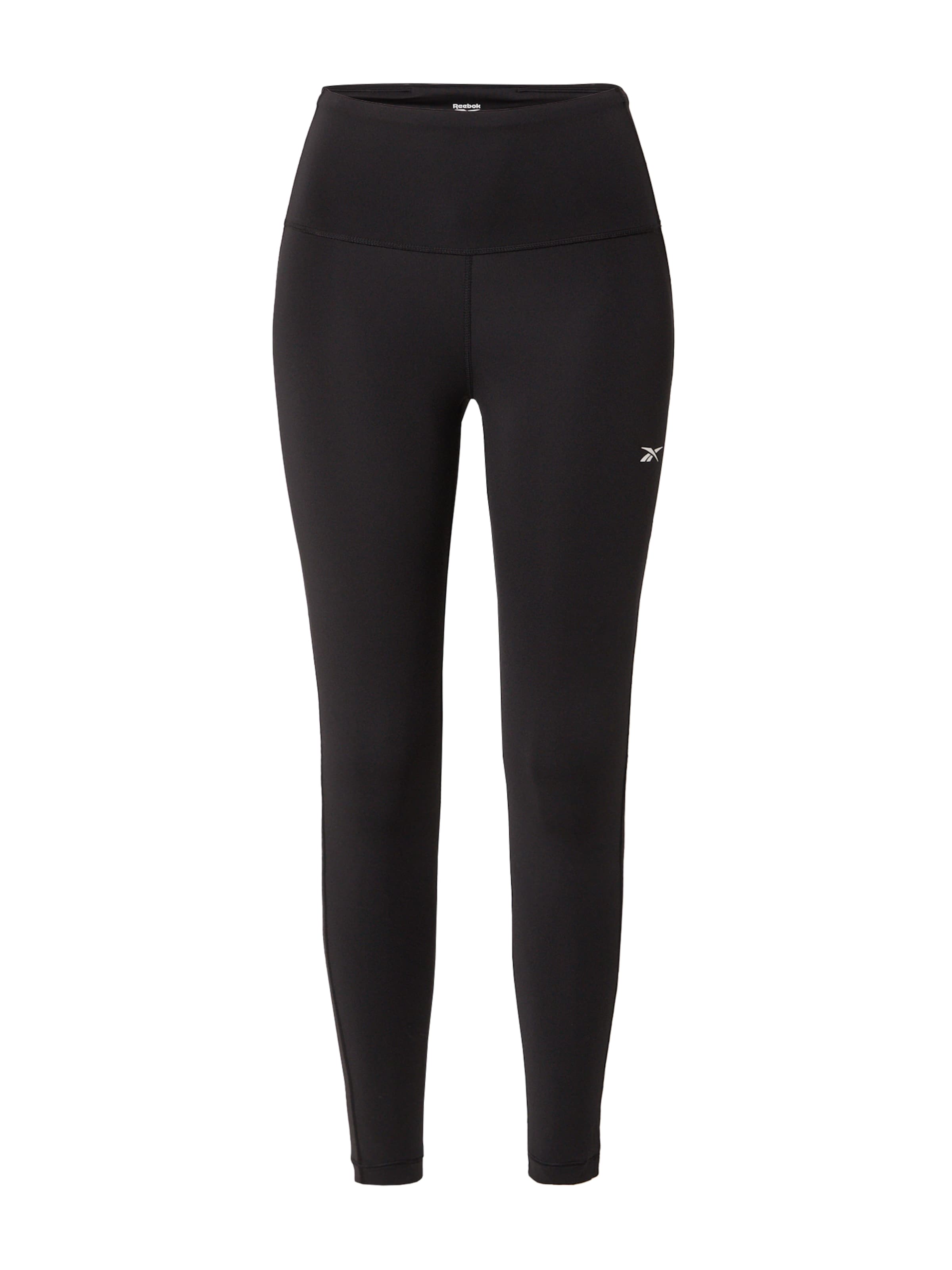 Skinny Pantaloni sport 'Lux Perform' de la Reebok pe negru: față