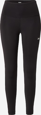 Reebok Skinny Sportbroek 'Lux Perform' in Zwart: voorkant