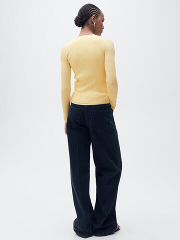 MANGO Strickjacke 'BUGAMBI' in Gelb