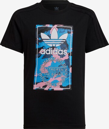 ADIDAS ORIGINALS Shirt 'Camo Graphic' in Black: front