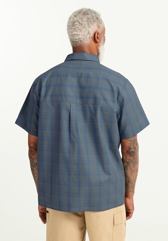 JACK WOLFSKIN Regular fit Athletic Button Up Shirt in Blue
