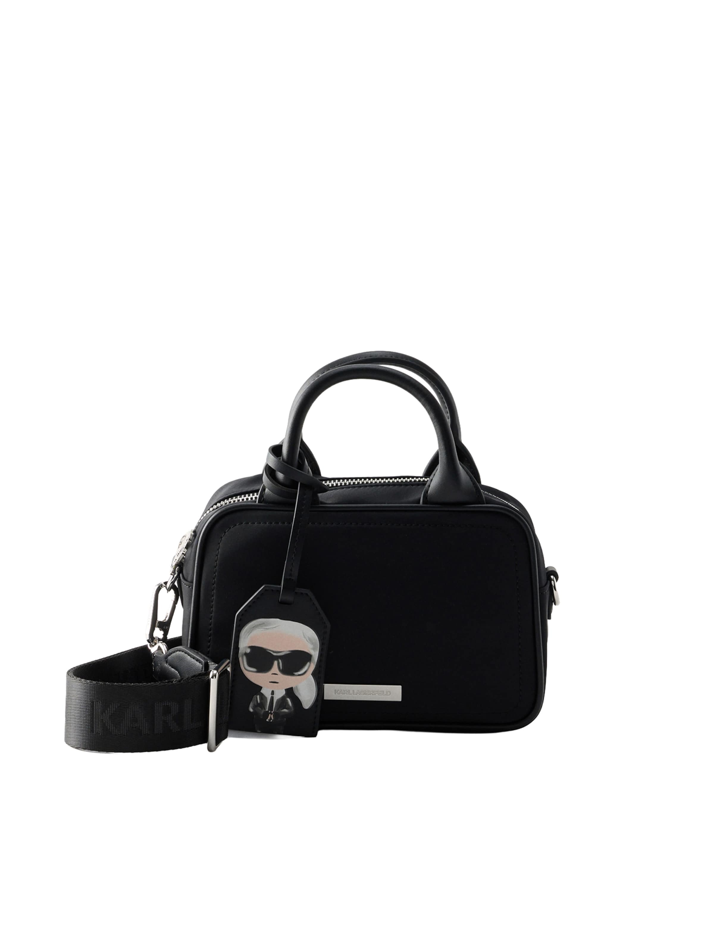 Poșete 'IKON' de la Karl Lagerfeld pe negru: față