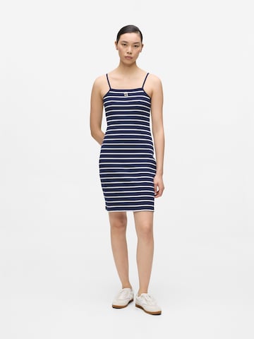 Karl Lagerfeld Summer dress ' Ikon Gestreiftes Jerseykleid ' in Blue: front